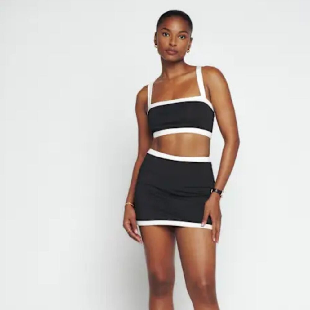 Reformation Adelina Ecomove Two Piece Skirt set